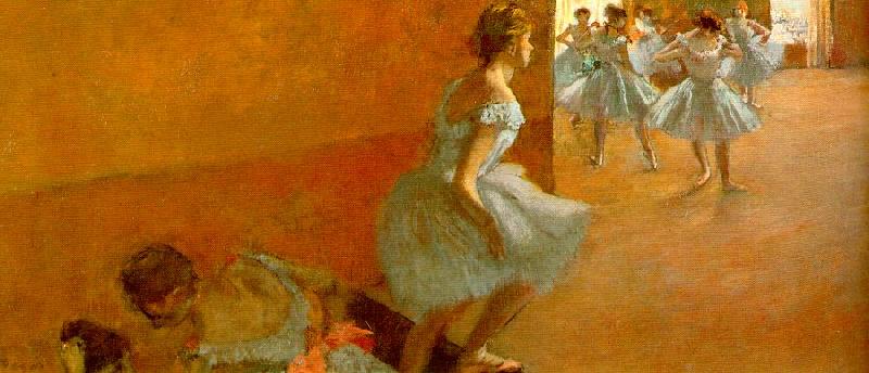 Edgar Degas Dancers Climbing the Stairs oil painting picture